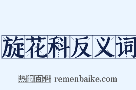 旋花科反义词是什么意思的图片